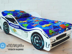 Кровать детская машина Полиции в Трёхгорном - tryohgornyj.mebel74.com | фото 1