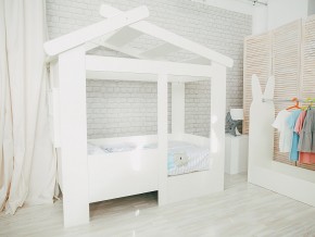 Кровать детская Теремок без ящика белая в Трёхгорном - tryohgornyj.mebel74.com | фото