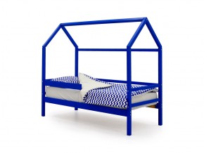 Кровать-домик Svogen с бортиком синий в Трёхгорном - tryohgornyj.mebel74.com | фото