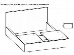 Кровать Флоренция норма 180 с механизмом подъема, дно ЛДСП в Трёхгорном - tryohgornyj.mebel74.com | фото 3