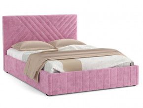 Кровать Гамма 1400 с основанием велюр тенерифе розовый в Трёхгорном - tryohgornyj.mebel74.com | фото