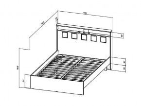 Кровать Коста-Рика 1400 в Трёхгорном - tryohgornyj.mebel74.com | фото 2