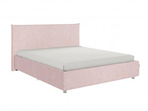 Кровать Квест 1600 велюр нежно-розовый в Трёхгорном - tryohgornyj.mebel74.com | фото 1