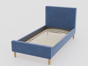 Кровать Линси 900 синий в Трёхгорном - tryohgornyj.mebel74.com | фото 1