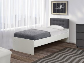 Кровать одинарная №6 800х1900 с мягкой спинкой в Трёхгорном - tryohgornyj.mebel74.com | фото