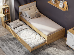 Кровать одинарная Милан выкатная с настилом в Трёхгорном - tryohgornyj.mebel74.com | фото