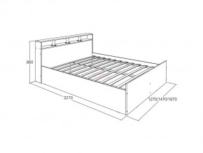 Кровать Ольга 17 1400 в Трёхгорном - tryohgornyj.mebel74.com | фото 2