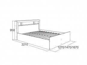 Кровать Ольга 19 1200 в Трёхгорном - tryohgornyj.mebel74.com | фото 2