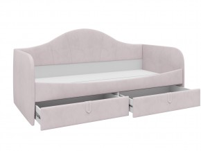 Кровать с мягкой обивкой Алиса ПМ-332.18 велюр розовый в Трёхгорном - tryohgornyj.mebel74.com | фото 2