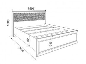 Кровать с настилом 1400 Саванна М04 в Трёхгорном - tryohgornyj.mebel74.com | фото 2