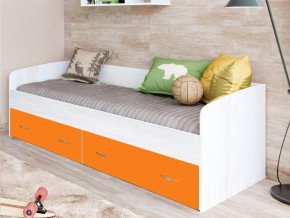 Кровать с выкатными ящиками Винтерберг, оранжевый в Трёхгорном - tryohgornyj.mebel74.com | фото