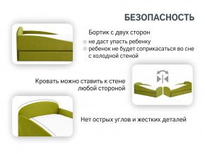 Кровать с ящиком Letmo оливковый (велюр) в Трёхгорном - tryohgornyj.mebel74.com | фото 13