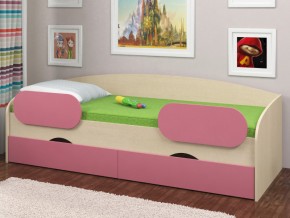Кровать Соня 2 дуб молочный-розовый в Трёхгорном - tryohgornyj.mebel74.com | фото 2