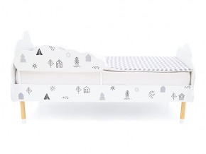 Кровать Stumpa Облако с бортиком рисунок Домики в Трёхгорном - tryohgornyj.mebel74.com | фото 3