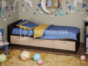 Кровать Юниор-5 ЛДСП Венге в Трёхгорном - tryohgornyj.mebel74.com | фото