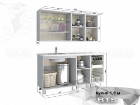 Кухня 1600 Орхидея в Трёхгорном - tryohgornyj.mebel74.com | фото 2