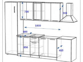 Кухонный гарнитур 10Р РоялВуд 1800 мм в Трёхгорном - tryohgornyj.mebel74.com | фото 2