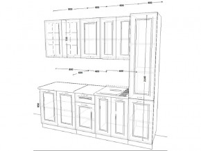 Кухонный гарнитур 12 Белый Вегас 2200 мм в Трёхгорном - tryohgornyj.mebel74.com | фото 2