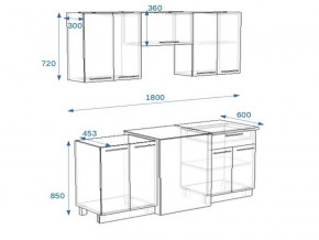 Кухонный гарнитур 1Р РоялВуд 1800 мм в Трёхгорном - tryohgornyj.mebel74.com | фото 2