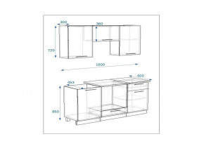 Кухонный гарнитур 6а Грецкий орех 1600 в Трёхгорном - tryohgornyj.mebel74.com | фото 2