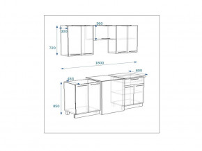 Кухонный гарнитур 7 Грецкий орех 1800 в Трёхгорном - tryohgornyj.mebel74.com | фото 2