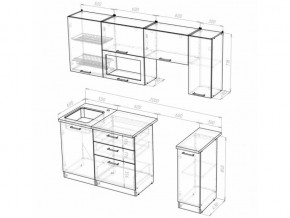 Кухонный гарнитур Алина ультра 2000 мм в Трёхгорном - tryohgornyj.mebel74.com | фото 5