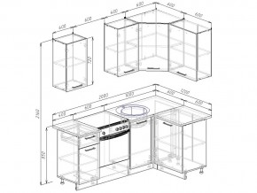 Кухонный гарнитур Дели 2000х1200 в Трёхгорном - tryohgornyj.mebel74.com | фото 2