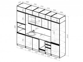 Кухонный гарнитур Лоретта люкс 3000 мм в Трёхгорном - tryohgornyj.mebel74.com | фото 6