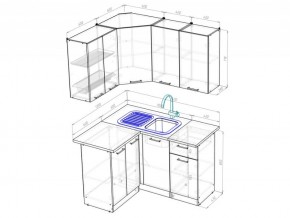 Кухонный гарнитур Лоретта прайм 1200х1400 мм в Трёхгорном - tryohgornyj.mebel74.com | фото 6