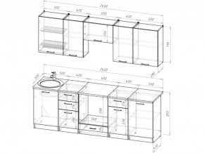 Кухонный гарнитур Лотос базис 2400 мм в Трёхгорном - tryohgornyj.mebel74.com | фото 3