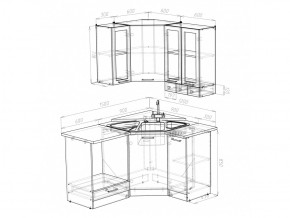 Кухонный гарнитур Лира литл 1500х1200 мм в Трёхгорном - tryohgornyj.mebel74.com | фото 4