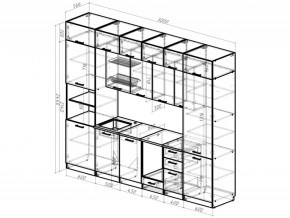 Кухонный гарнитур Сапфир 2 Экстра 3000 мм в Трёхгорном - tryohgornyj.mebel74.com | фото 3