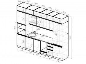 Кухонный гарнитур Сюита люкс 3000 мм в Трёхгорном - tryohgornyj.mebel74.com | фото 6