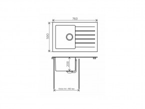 Мойка комбинированная Tolero twist TTS-760 Белый 923 в Трёхгорном - tryohgornyj.mebel74.com | фото 2