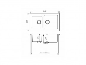 Мойка комбинированная Tolero twist TTS-840 Белый 923 в Трёхгорном - tryohgornyj.mebel74.com | фото 2