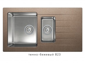 Мойка комбинированная Tolero twist TTS-890 Темно-бежевый 823 в Трёхгорном - tryohgornyj.mebel74.com | фото