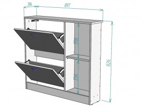 Обувница W102 в Трёхгорном - tryohgornyj.mebel74.com | фото 3