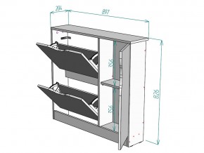 Обувница W106 в Трёхгорном - tryohgornyj.mebel74.com | фото 3