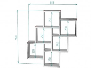 Полка S13 в Трёхгорном - tryohgornyj.mebel74.com | фото 3