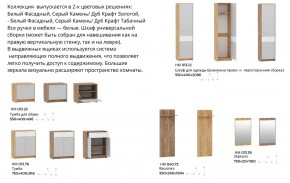 Прихожая Нортон Дуб Крафт Табачный/Серый Камень в Трёхгорном - tryohgornyj.mebel74.com | фото 2