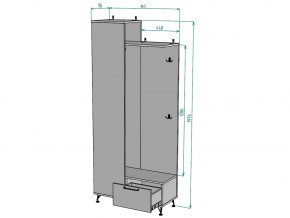 Прихожая с зеркалом Лофт V27_M в Трёхгорном - tryohgornyj.mebel74.com | фото 3