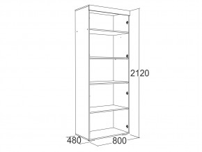 Шкаф 2-х дверный для белья Ольга 19 в Трёхгорном - tryohgornyj.mebel74.com | фото 2