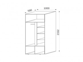 Шкаф 2-х дверный МДФ Некст в Трёхгорном - tryohgornyj.mebel74.com | фото 2