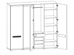 Шкаф 205-SZF2D2L/21/22 Ацтека белый в Трёхгорном - tryohgornyj.mebel74.com | фото 2