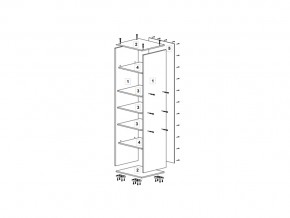 Шкаф 400 для белья (ДБ) ТМК Дуб млечный в Трёхгорном - tryohgornyj.mebel74.com | фото 2