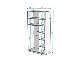 Шкаф Malta light H289 с антресолью HA3 Белый в Трёхгорном - tryohgornyj.mebel74.com | фото 2