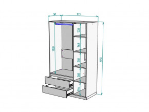 Шкаф Malta light H298 Белый в Трёхгорном - tryohgornyj.mebel74.com | фото 2