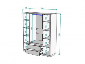 Шкаф Malta light H302 Белый в Трёхгорном - tryohgornyj.mebel74.com | фото 2