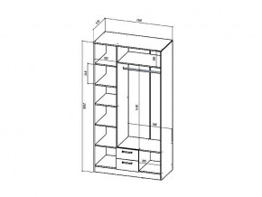 Шкаф трехстворчатый Коста-Рика в Трёхгорном - tryohgornyj.mebel74.com | фото 2