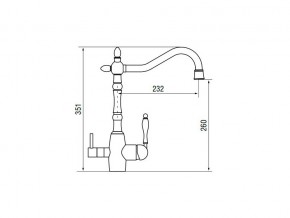 Смеситель Classic LM2193 Bronze в Трёхгорном - tryohgornyj.mebel74.com | фото 2